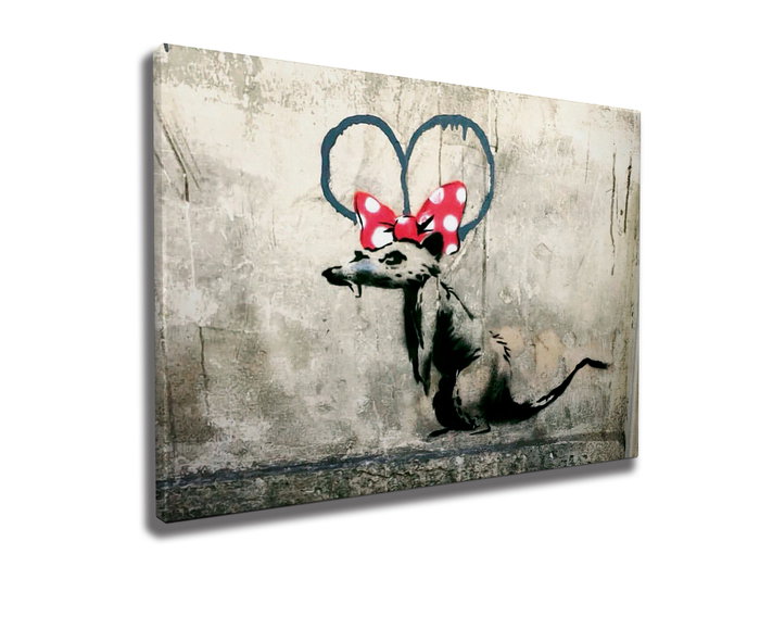 Wallity Lienzo Decorativo Banksy WY21 (70 x 100 cm)